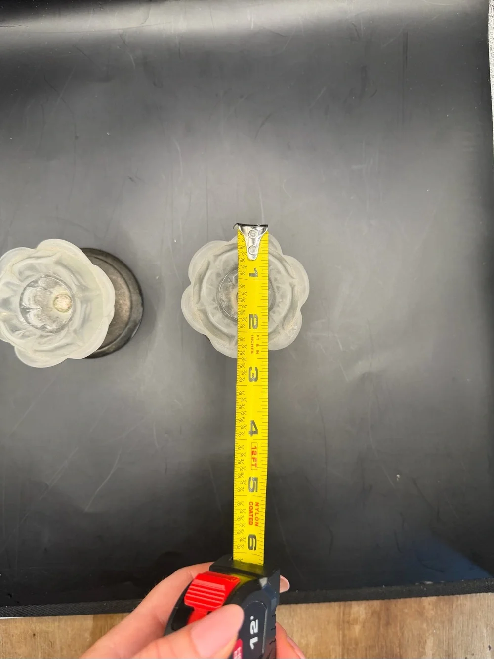 Pair Frosted Glass Flower Tealight Candle Holders Vintage Style